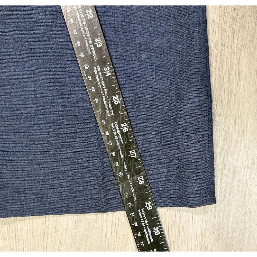 Vintage Higgins Slacks Pants Men's Size 35x29 Navy Blue Boho Straight Classic